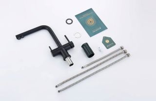 Смеситель для кухни Splenka S70.61.06 с подключением фильтра чёрный